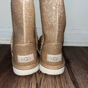 UGG Sparkle Boots in Glittery Gold